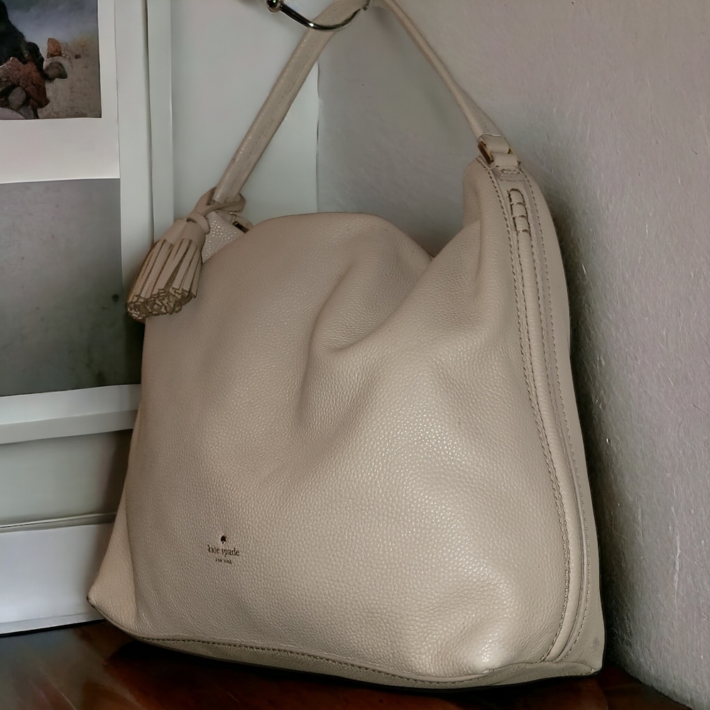 Kate Spade Orchard street Natalya hobo bag soft taupe pebbled leather - Picture 5 of 15